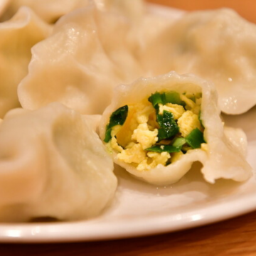 [Tian Tian] Chives & Eggs Dumplings 韭菜鸡蛋水饺 500G