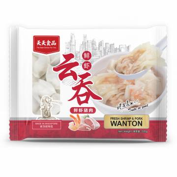 [Tian Tian] Fresh Shrimp & Pork Wanton 鲜虾猪肉馄饨 320G